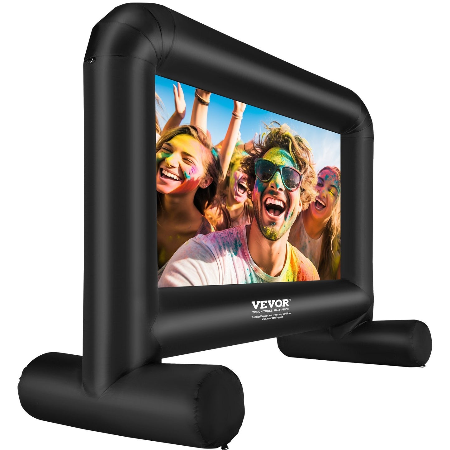 VEVOR Inflatable Movie Screen, 14 FT 168inch Inflatable Projector Screen For Outside With Blower And Carrying Bag, Front Rear Projection, Oxford Fabric Blow Up Screen For Outdoor Parties Backyard Mov